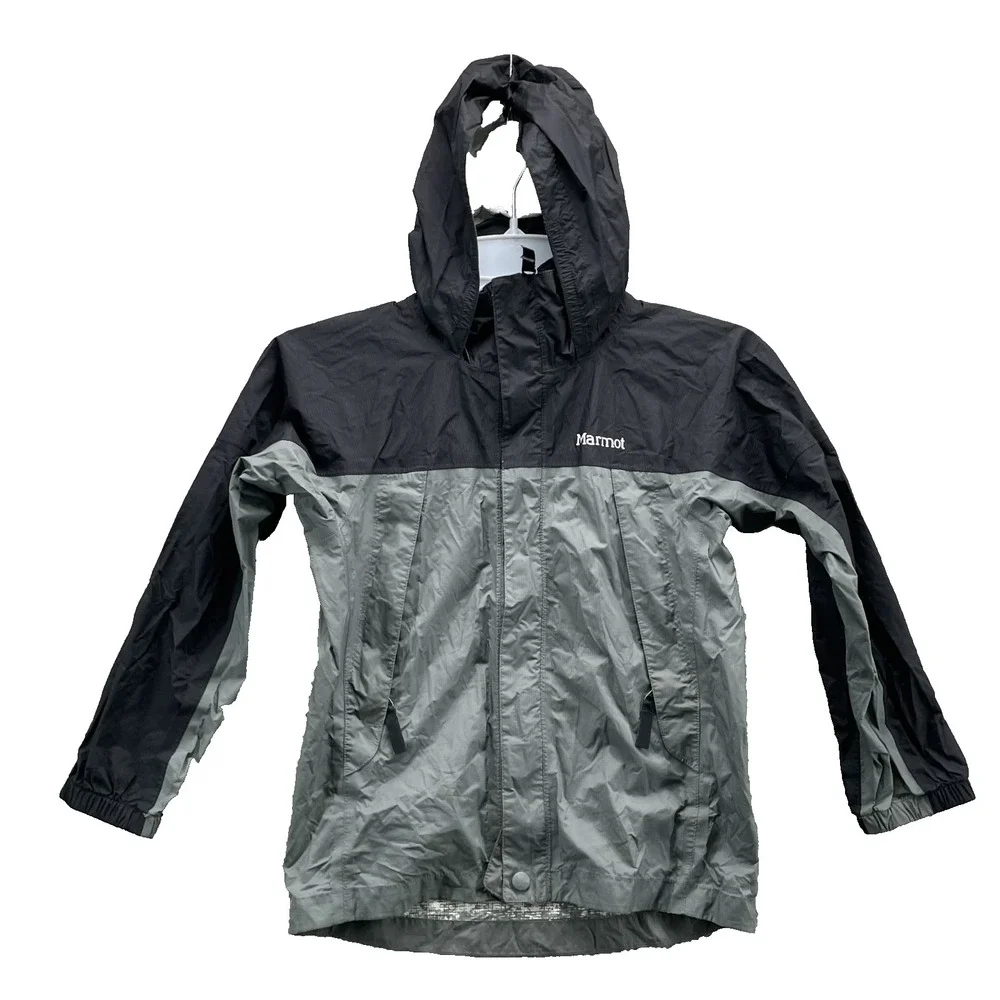 Marmot Waterproof Rain Jacket Youth Boys Small Windbreaker Gorpcore Outdoor Snow
